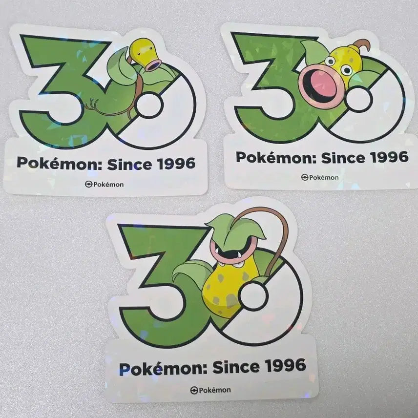 [BUNJANG] Pokemon 30th Anniversary Logo Sticker Weedle Evolution Set / 포켓몬 성수 30주년 로고 스티커 모다피 진화세트