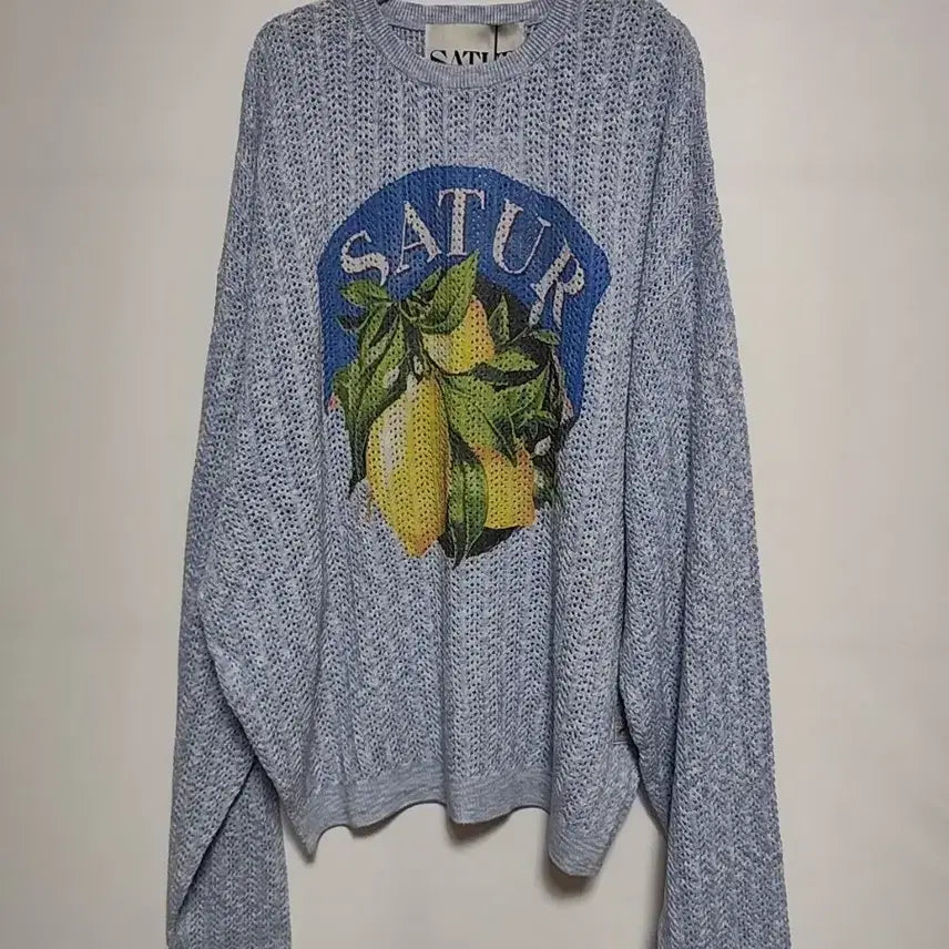 [BUNJANG] SATUR Lemon Pattern Knit / SATUR 레몬 패턴 니트