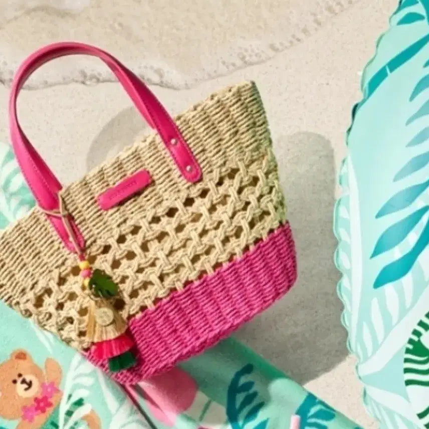 [BUNJANG] Starbucks Aloha Raffia Tote Bag / 스타벅스 알로하 라피아 토트백