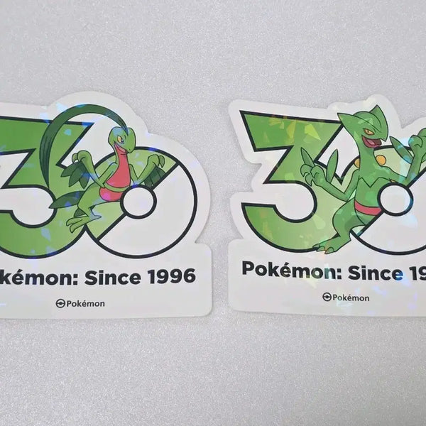 [BUNJANG] Pokemon 30th Anniversary Logo Sticker Set - Sudowoodo & Politoed / 포켓몬 성수 30주년 로고 스티커 나무돌이 + 나무킹