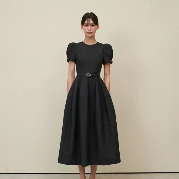 [BUNJANG] Flooum Ribbon Puff Dress Size L / 플로움 Ribbon Puff Dress 사이즈L