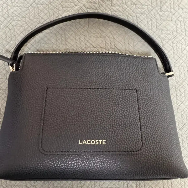 [BUNJANG] Lacoste Black Women's Tote Crossbody Bag / 라코스테 블랙 여성 토트 크로스백
