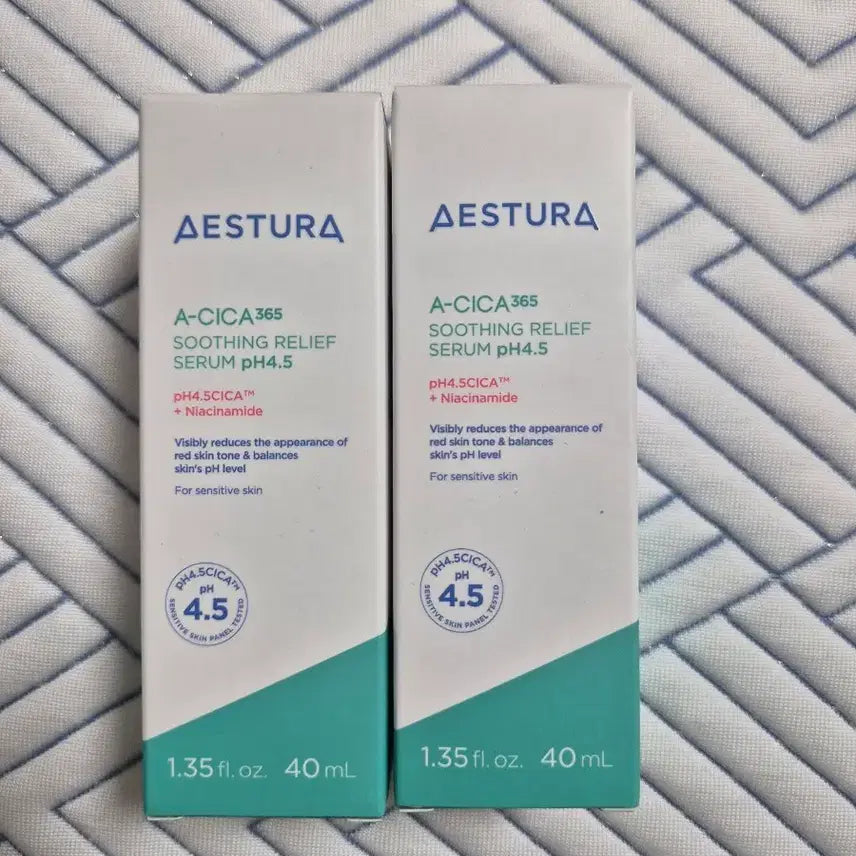 [BUNJANG] AESTURA Cica Serum 80ml (2-Piece Set) / 에스트라 시카세럼 40ml 2개