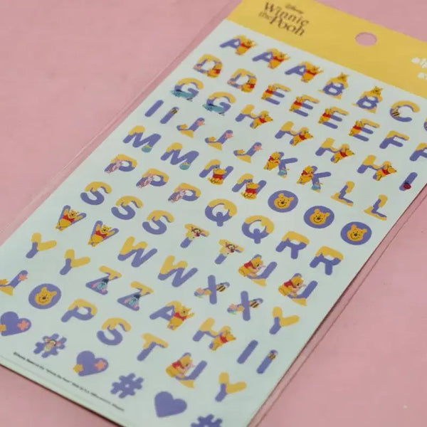 [BUNJANG] Winnie the Pooh English Sticker Set New / 곰돌이푸 영어 스티커 새제품 다꾸 수집