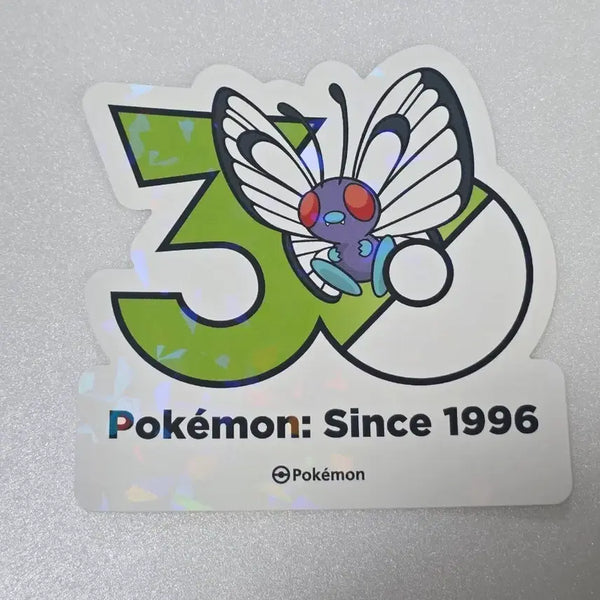 [BUNJANG] Pokemon 30th Anniversary Butterfly Logo Sticker / 포켓몬 성수 30주년 로고 스티커 버터플