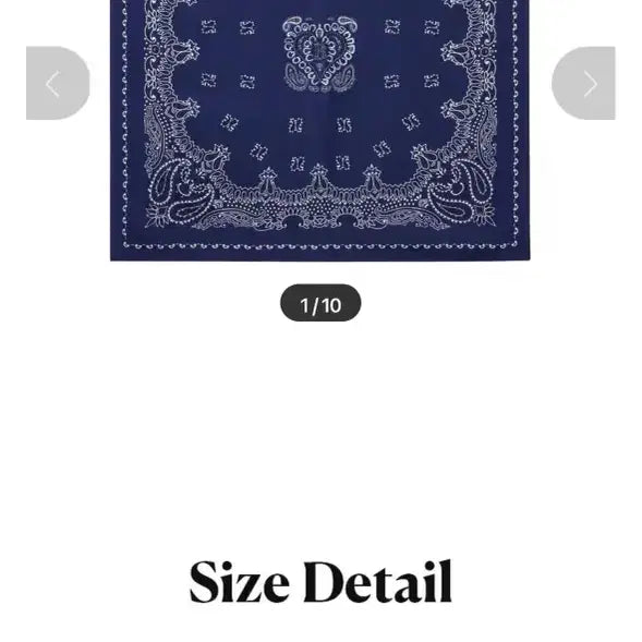 [BUNJANG] 26SS 100% Silk Studded Scarf Navy / 26SS 실크100 스터드 스카프 네이비
