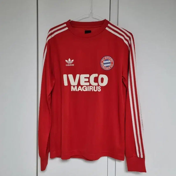 [BUNJANG] Adidas Bayern Munich IVECO MAGIRUS Collaboration Long Sleeve T-Shirt (Size 95) / 바이에른뮌헨 긴팔티(95)
