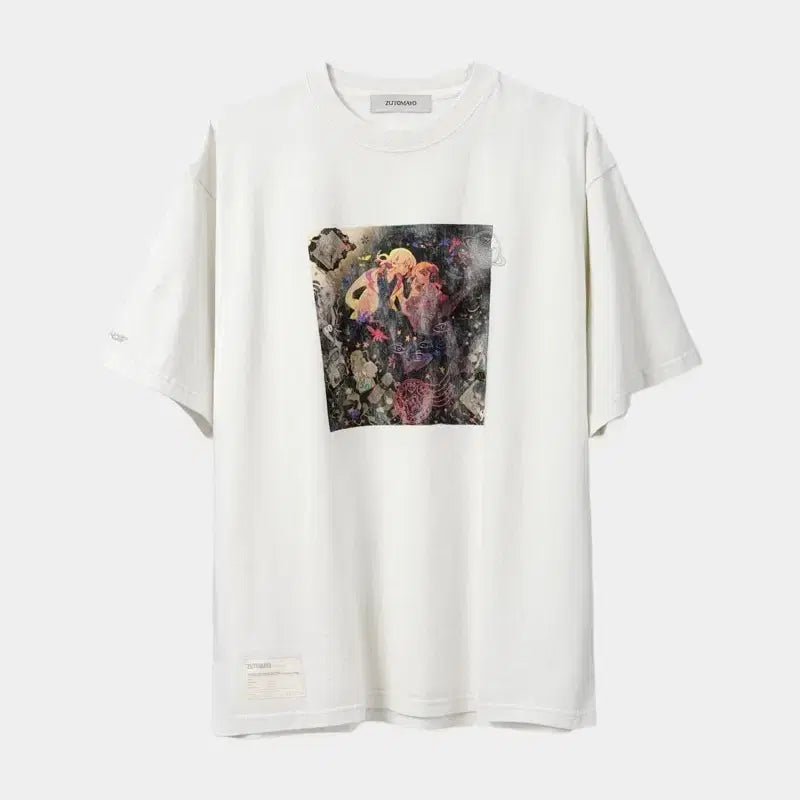 [BUNJANG] Zutto Mayoi Zamzam Collection Record T-shirt (M, Sealed) / 즛토마요 잠잠화 레코드 티셔츠 M 미개봉 미사용