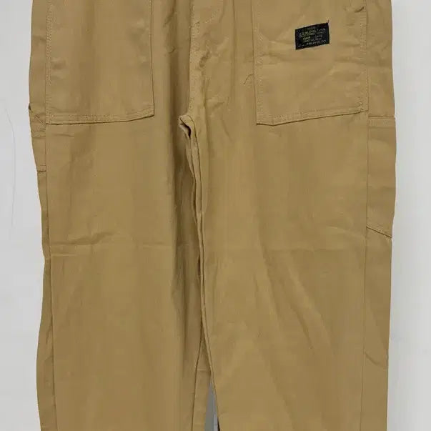 [BUNJANG] Beige Cotton Cargo Pants / 베이지색 면바지 카고 스타일