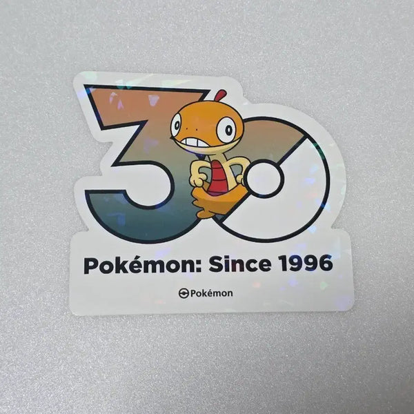 [BUNJANG] Pokemon 30th Anniversary Gonyooleng Logo Sticker / 포켓몬 성수 30주년 로고 스티커 곤율랭