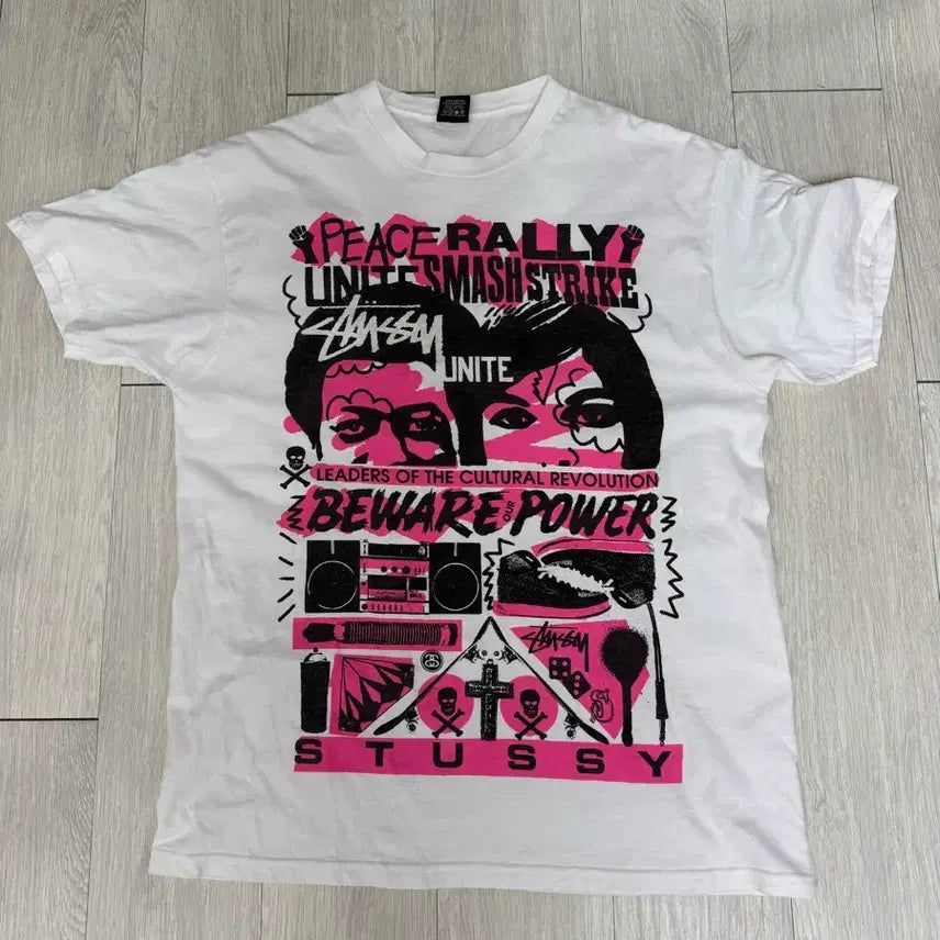 [BUNJANG] Stussy Graphic T-Shirt / (L)스투시 그래픽 반팔티