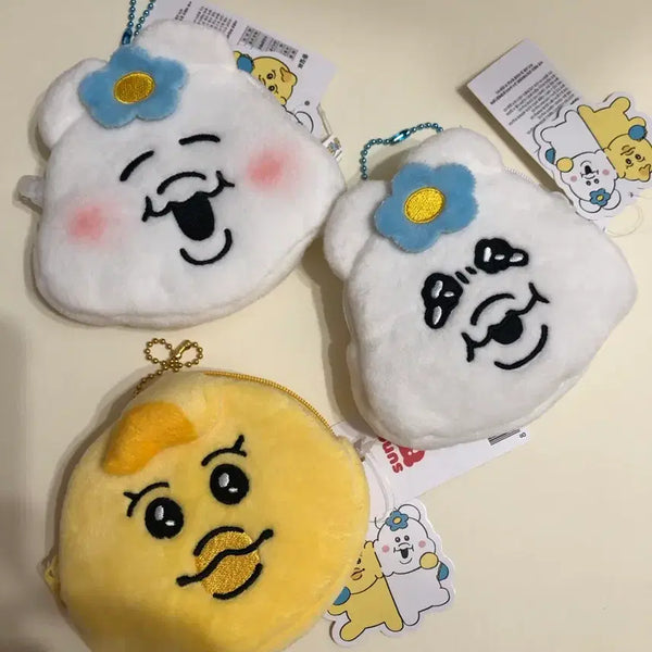 [BUNJANG] Onpo Cham Face Pouch Keychain Set / 음뽀챠무/3종 개당가격/페이스파우치 키링/키미마로 럭키 쿠궁~