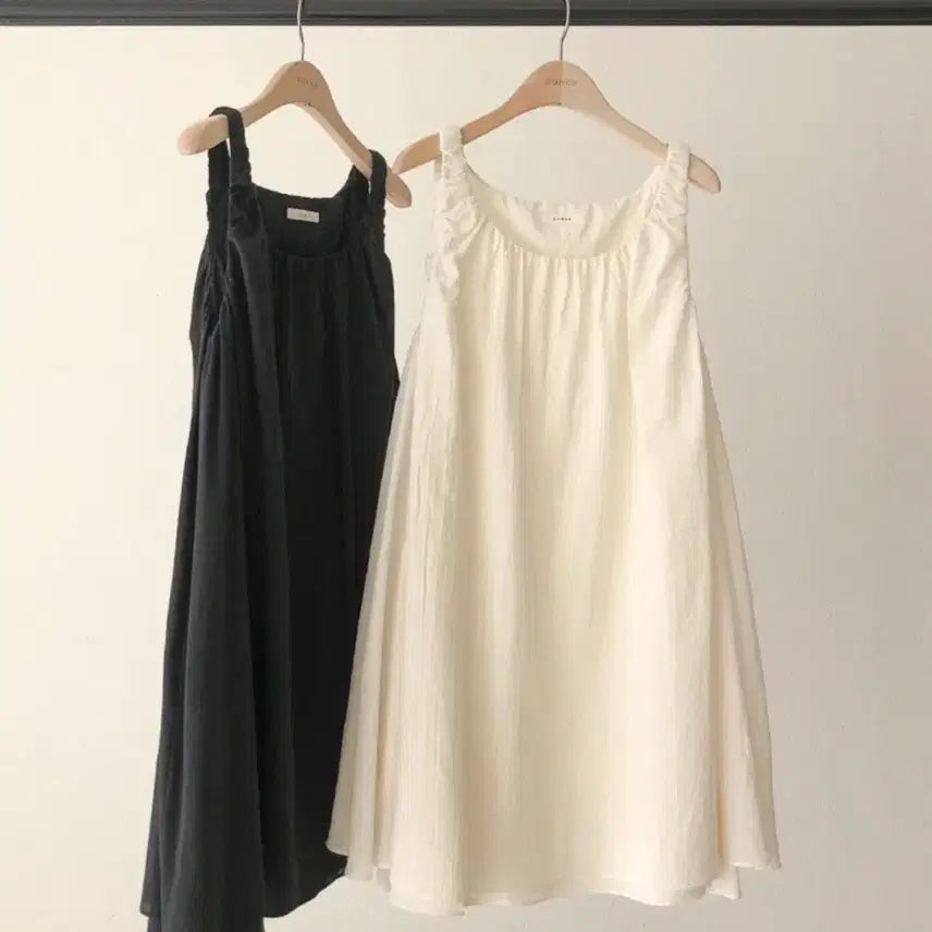 [BUNJANG] Ounce Lea Double Dress Black / 온스 레아 이중 원피스 블랙