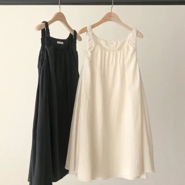 [BUNJANG] Ounce Lea Double Dress Black / 온스 레아 이중 원피스 블랙