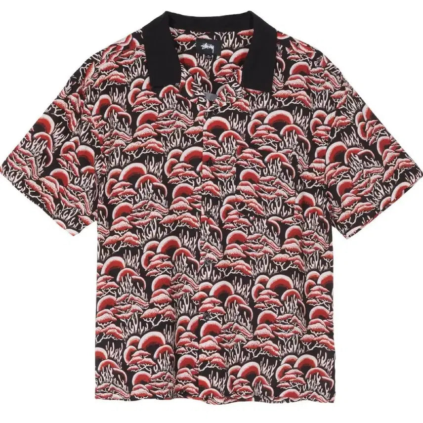 [BUNJANG] Stussy Coral Pattern Shirt / 스투시 코랄패턴 셔츠