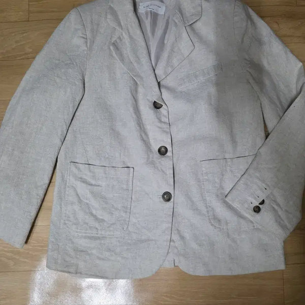 [BUNJANG] Linen Jacket Beige / 린넨 재킷 베이지. 66~66반까지. 여자