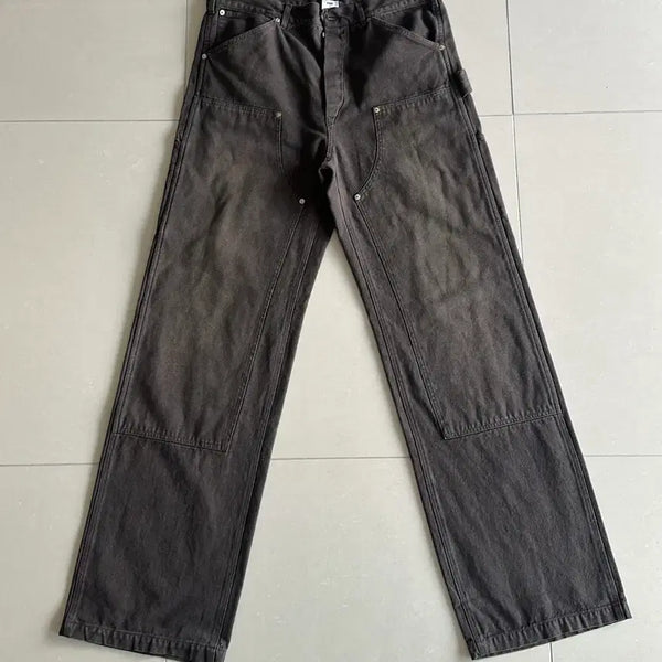 [BUNJANG] FROMWHERE Aging Brown Carpenter Pants Size 3 / 파프롬왓 파 에이징 브라운 카펜터 팬츠 3 사이즈