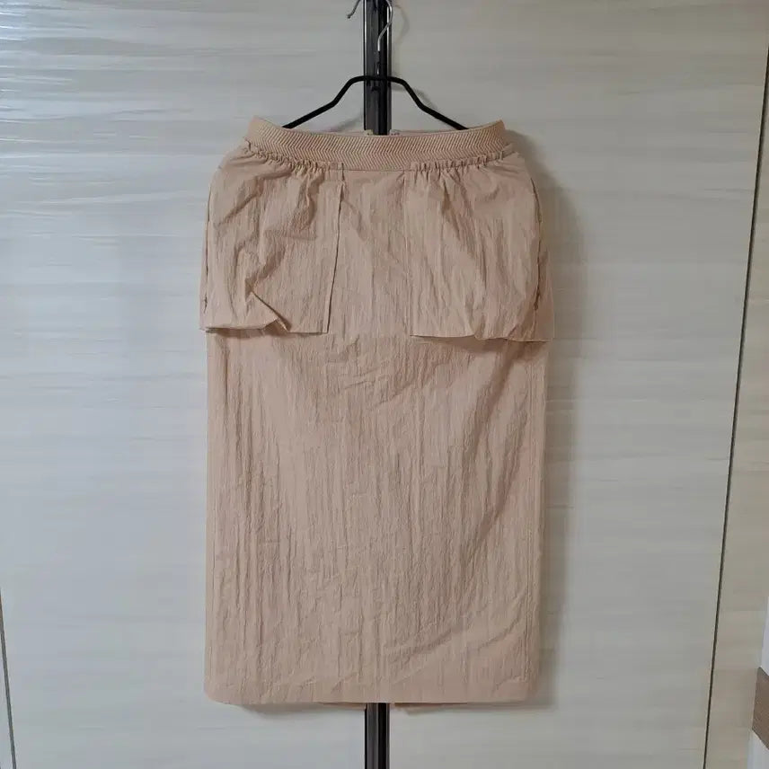 [BUNJANG] MINE Beige Pencil H-Line Long Skirt / 한섬 마인MINE  베이지(살구빛) 펜슬 H스커트