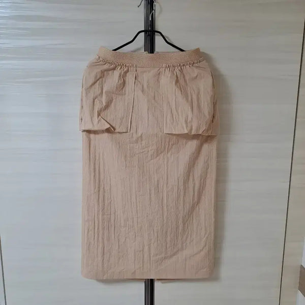 [BUNJANG] MINE Beige Pencil H-Line Long Skirt / 한섬 마인MINE  베이지(살구빛) 펜슬 H스커트