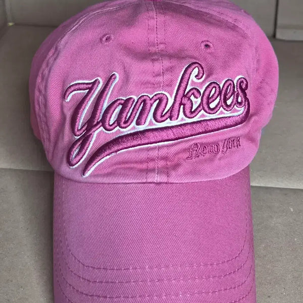 [BUNJANG] MLB New York Yankees Pink Baseball Cap / MLB 뉴욕 양키스 핑크 야구 모자