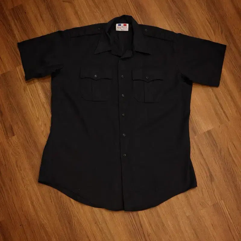 [BUNJANG] 2000s Flying Cross Dark Navy Work Shirt - Made in USA / 00s 빈티지 워크셔츠 판매 다크 네이비