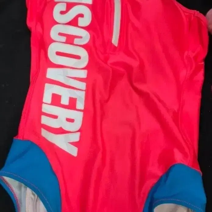 [BUNJANG] Discovery One-Piece Swimsuit Orange/Blue Size 90 / 디스커버리 원피스 수영복 오렌지색/블루 90 상태좋아요