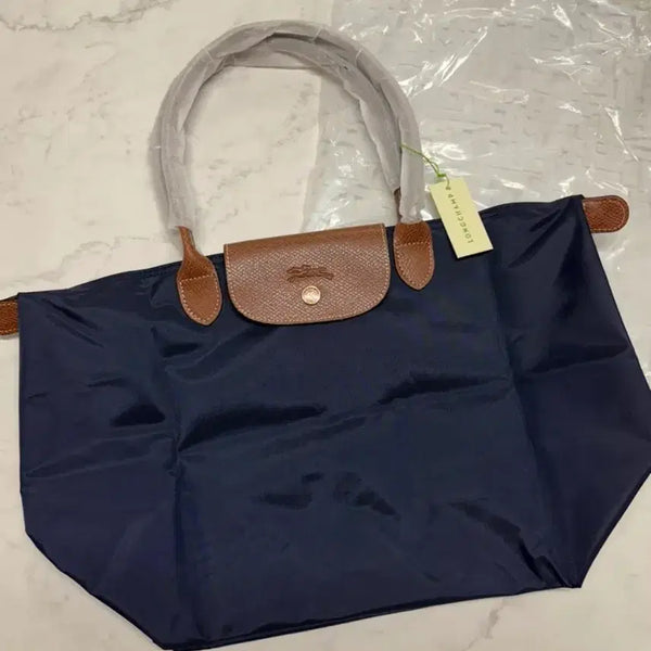 [BUNJANG] Longchamp Le Pliage Large Tote Bag Navy / [새상품]롱샴 르 플리아쥬 라지 네이비 토트백