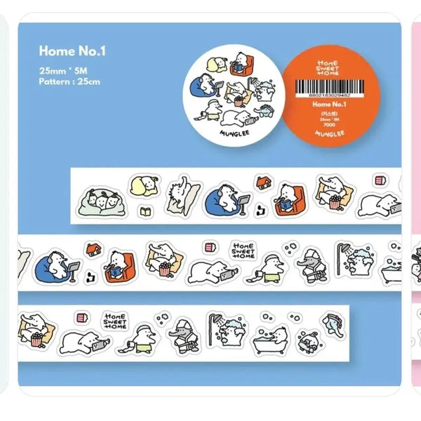 [BUNJANG] Munglee Kiss Cut Stickers / 뭉글리 키스컷