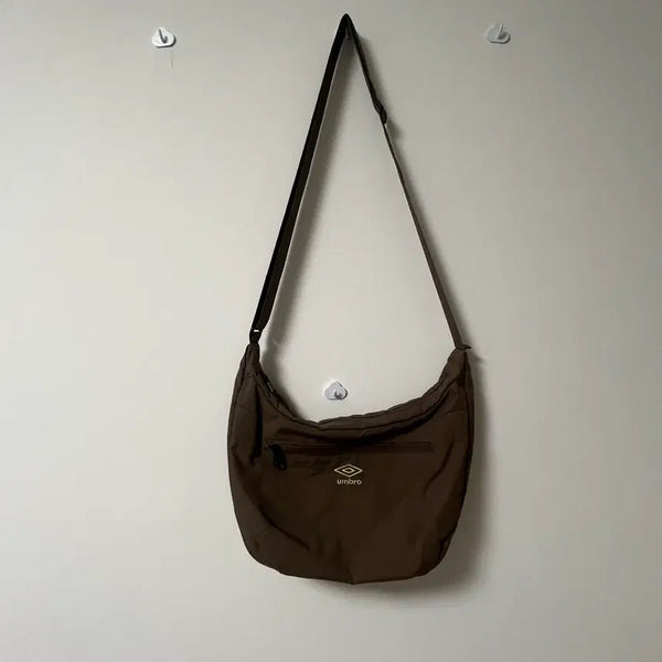 [BUNJANG] Umbro Mini Pocket Hobo Bag Maroon Brown / 엄브로 미니 포켓 호보백 마룬 브라운