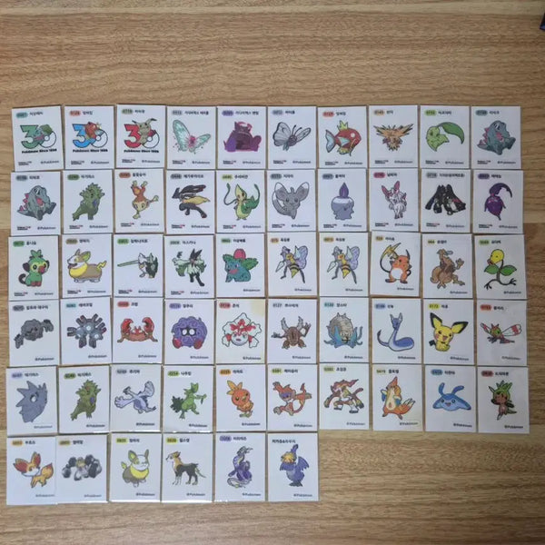 [BUNJANG] Pokemon Stickers 31-Piece Bundle Set / 포켓몬 띠부씰 56종 일괄