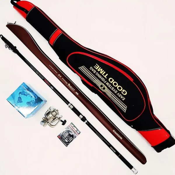 [BUNJANG] Fishing Bag with Carbon Casting Rod and 5000 Size Reel / 낚시가방과 카본원투낚시대450 5000번릴 릴줄