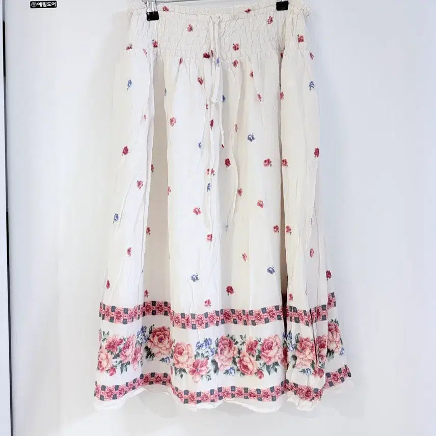 [BUNJANG] Japanese Vintage Flower Print Midi Skirt / 일본빈티지 하구미 플로럴 미디스커트