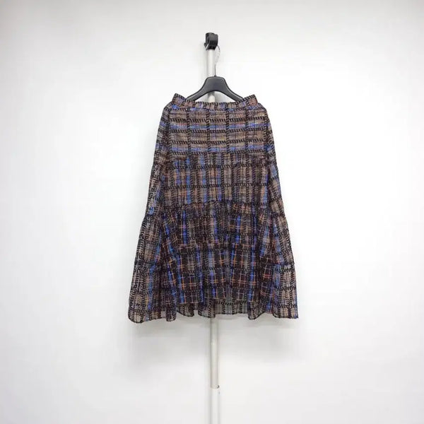 [BUNJANG] MINE Lace Eyelet Flare Long Skirt / 마인 MINE 춘하추 레이스아일렛 플레어 롱 스커트 61 33.44