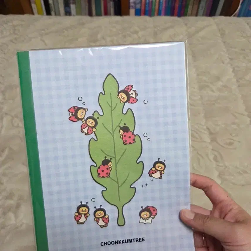 [BUNJANG] Kakao Friends Chokkum Ttule Ladybug Leaf Notebook / 초꿈뜨레 그림 노트 무당벌레 잎사귀  카카오프렌즈