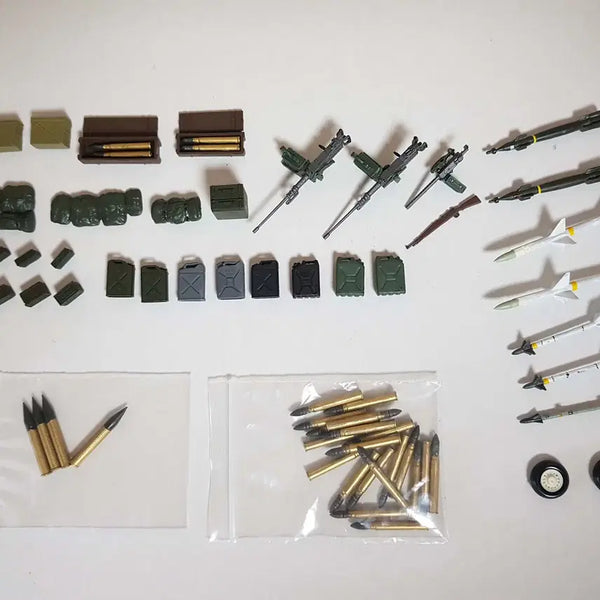[BUNJANG] Academy 1/35, 1/72 Military and Aero Accessory Set (Painted) / 밀리터리, 에어로 악세사리 세트(도색완성품)
