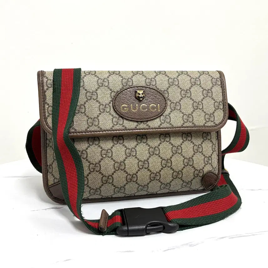 [BUNJANG] Gucci Neo Vintage GG Supreme Belt Bag (493930) / 구찌 네오빈티지 GG수프림 벨트백 (493930)
