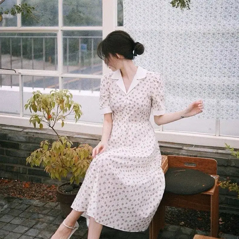 [BUNJANG] MilkCocoa Babydoll Vintage Collar Lace Dress / 밀크코코아 베이비돌 빈티지 카라 레이스 원피스