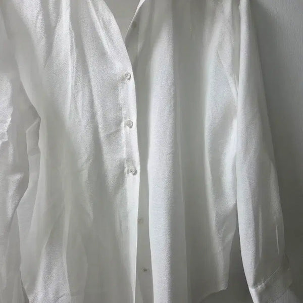 [BUNJANG] Summer Shirt White/Black / 여름셔츠 화이트,블랙