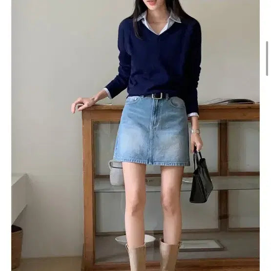 [BUNJANG] Denim Skirt / [새상품] 데님 스커트