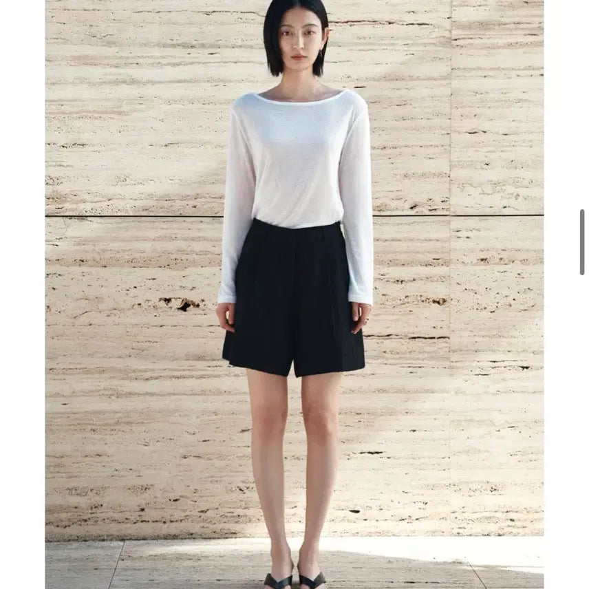 [BUNJANG] Siyaju See-through Boatneck T-shirt / 시야쥬 시스루 보트넥 티셔츠 (새상품)