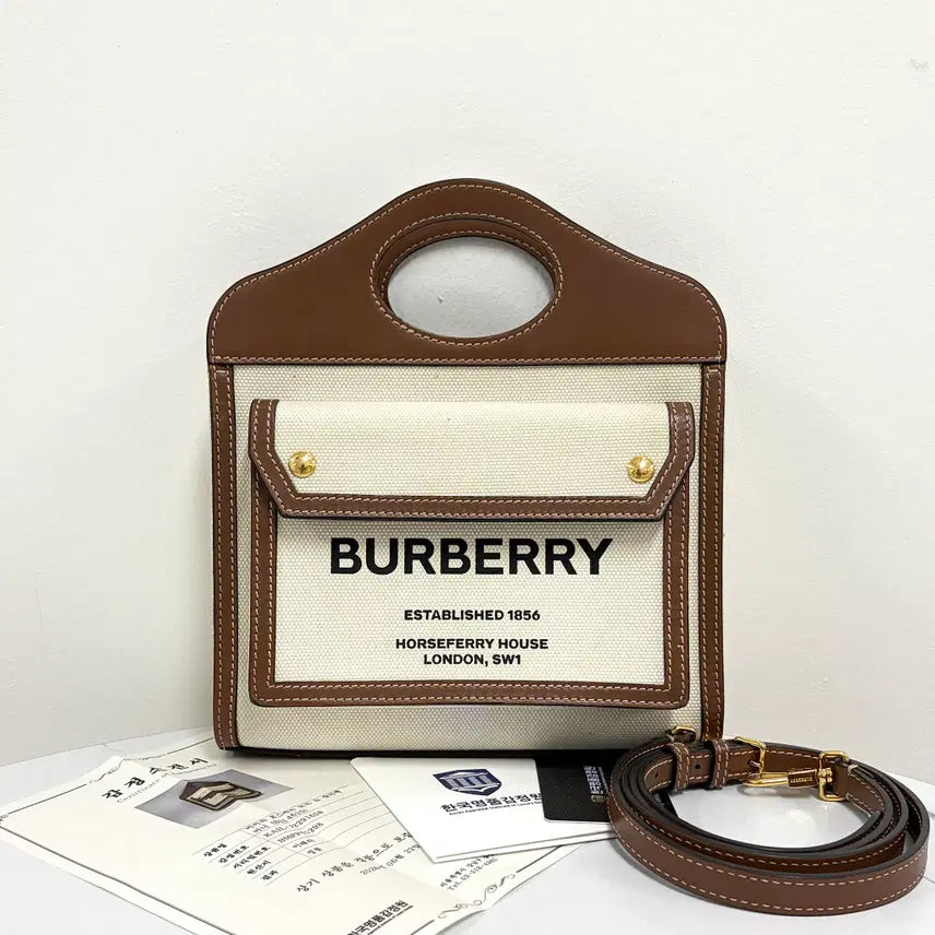 [BUNJANG] Burberry Horseferry Pocket Mini Crossbody Bag / [감정완료] 버버리 호스페리 포켓 미니 크로스백 (8014615)
