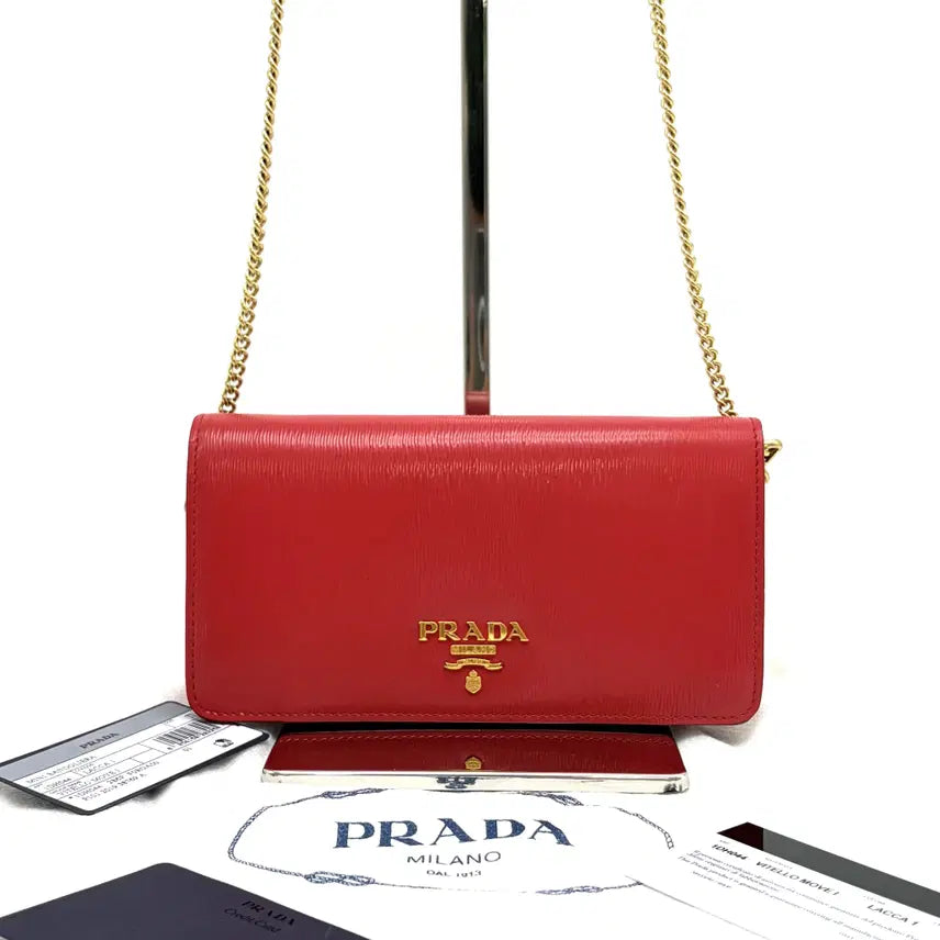 [BUNJANG] Prada Vitello Move Chain Crossbody Bag (1DH044) / 프라다 비텔로 무브 체인 크로스백 (1DH044)