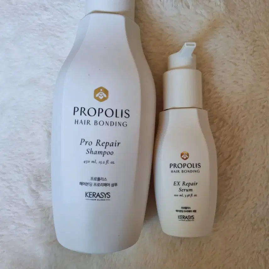 [BUNJANG] Kerasys Propolis Pro-Repair Shampoo & Hair Bonding Repair Serum Set / 케라시스 프로폴리스 프로리페어샴푸/헤어본딩리페어세럼