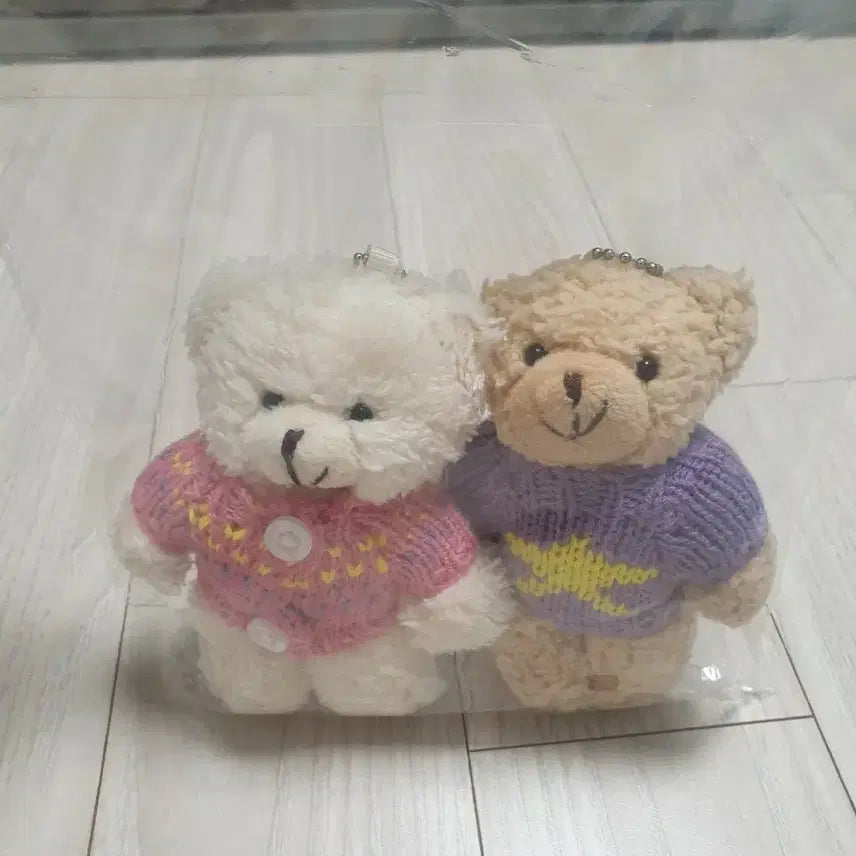 [BUNJANG] Knit Bear Couple Keychain / 니트곰돌이커플키링