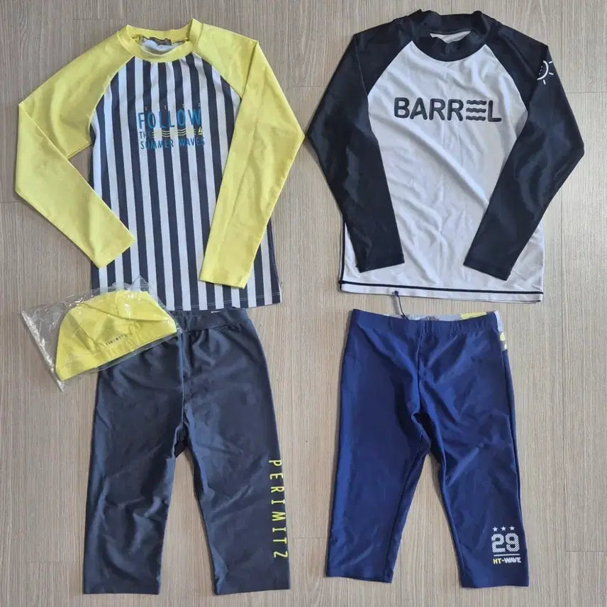 [BUNJANG] Boys' Rash Guard Set (Size 140) / 남아 래쉬가드 일괄