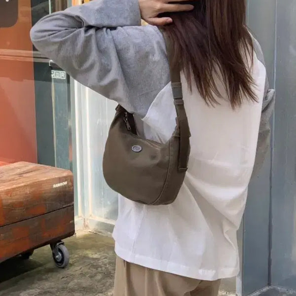 [BUNJANG] Minuit Moon Clo Waist Washed Khaki Bag / 미닛뮤트 클로 웨이스트 워싱카키