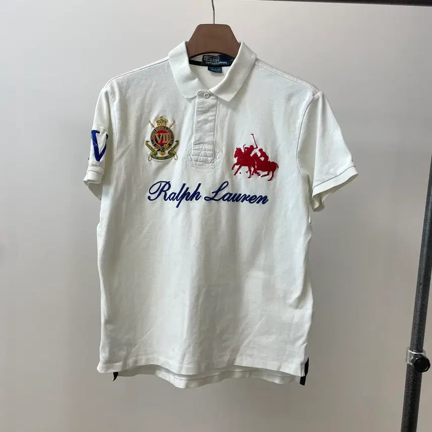 [BUNJANG] Polo Ralph Lauren Custom Fit Chief Keef Triple Pony Short Sleeve Polo Shirt / (커스텀핏 XL) 폴로 랄프로렌 치프키프 트리플포니 반팔 카라티