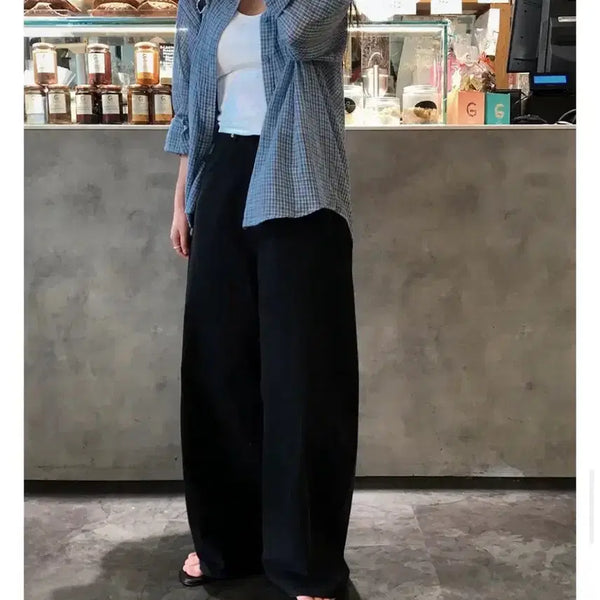 [BUNJANG] Slowand Easy Wide Cotton Pants / 슬로우앤드 이지와이드 쿨썸머 코튼 팬츠