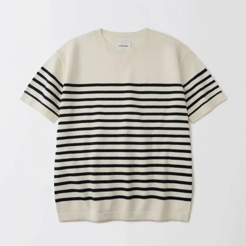[BUNJANG] Outstanding Crewneck Stripe Knit - Size L / 아웃스탠딩 크루넥 스트라이프 니트 L사이즈
