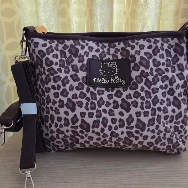 [BUNJANG] Hello Kitty Leopard Print Crossbody Bag / 헬로키티 레오파드 크로스백